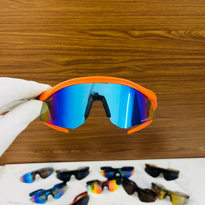 Hydra Orange Blue Premium Unisex Sports Sunglass