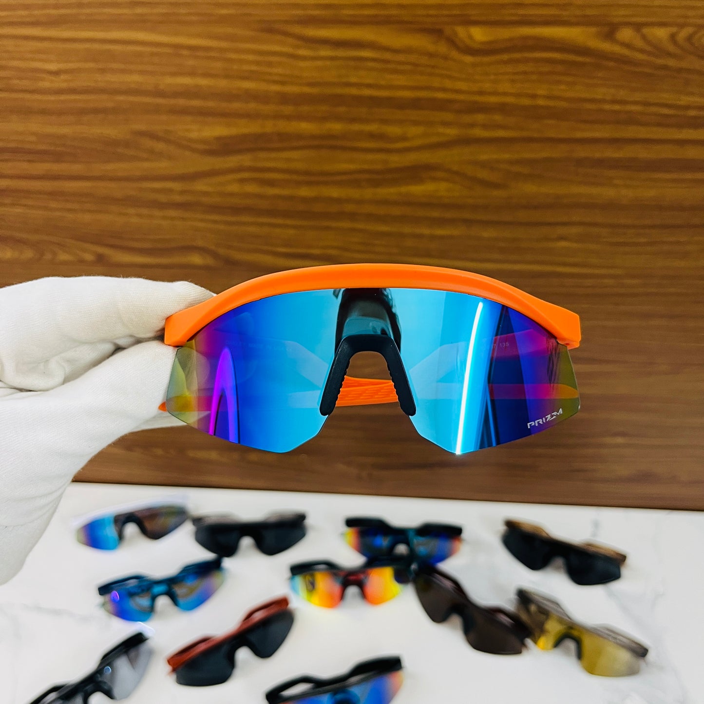 Hydra Orange Blue Premium Unisex Sports Sunglass