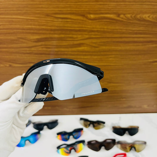 Hydra Black Silver Premium Unisex Sports Sunglass