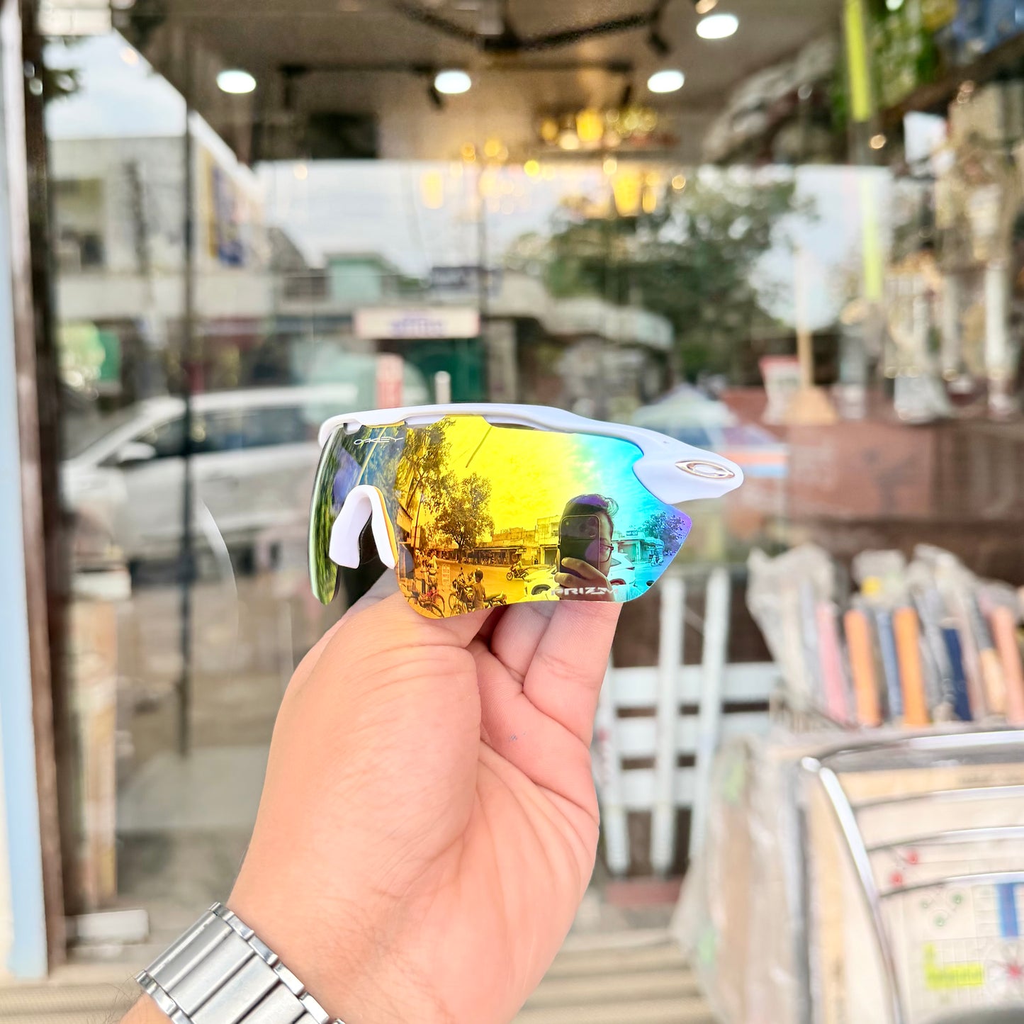 Radar White-Mercury Premium Branded Stylish Sunglasses For Men & Women | 100% UV Protection Shades | Cricket Sports Cycling Driving Trekking & More