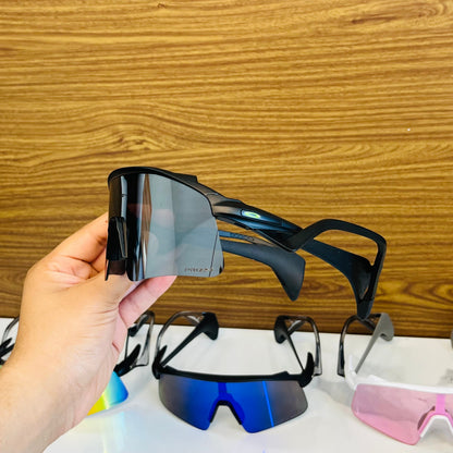 Stunt Wings Silver Prizm Lens Premium Sports Sunglasses  | Comes With New Hyper Grip Technology | Non Foldable Straps | Highly Stable | Latest Collection