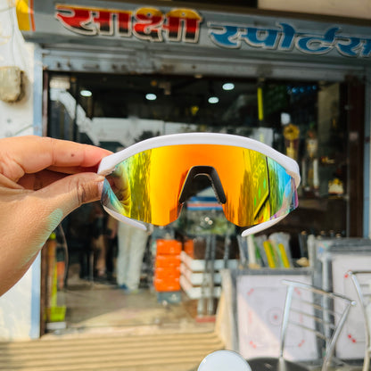Hydra White Mercury Premium Unisex Sports Sunglass