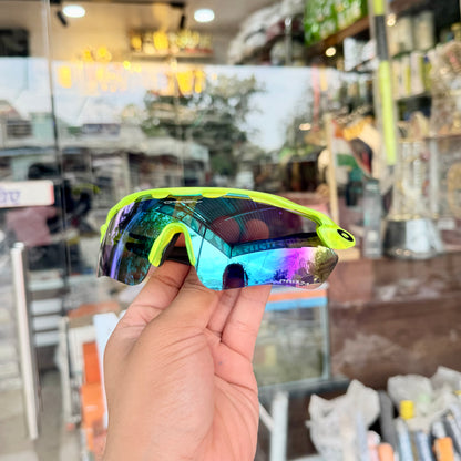 Radar Neon-Green-Aqua Premium Branded Stylish Sunglasses For Men & Women | 100% UV Protection Shades | Cricket Sports Cycling Driving Trekking & More