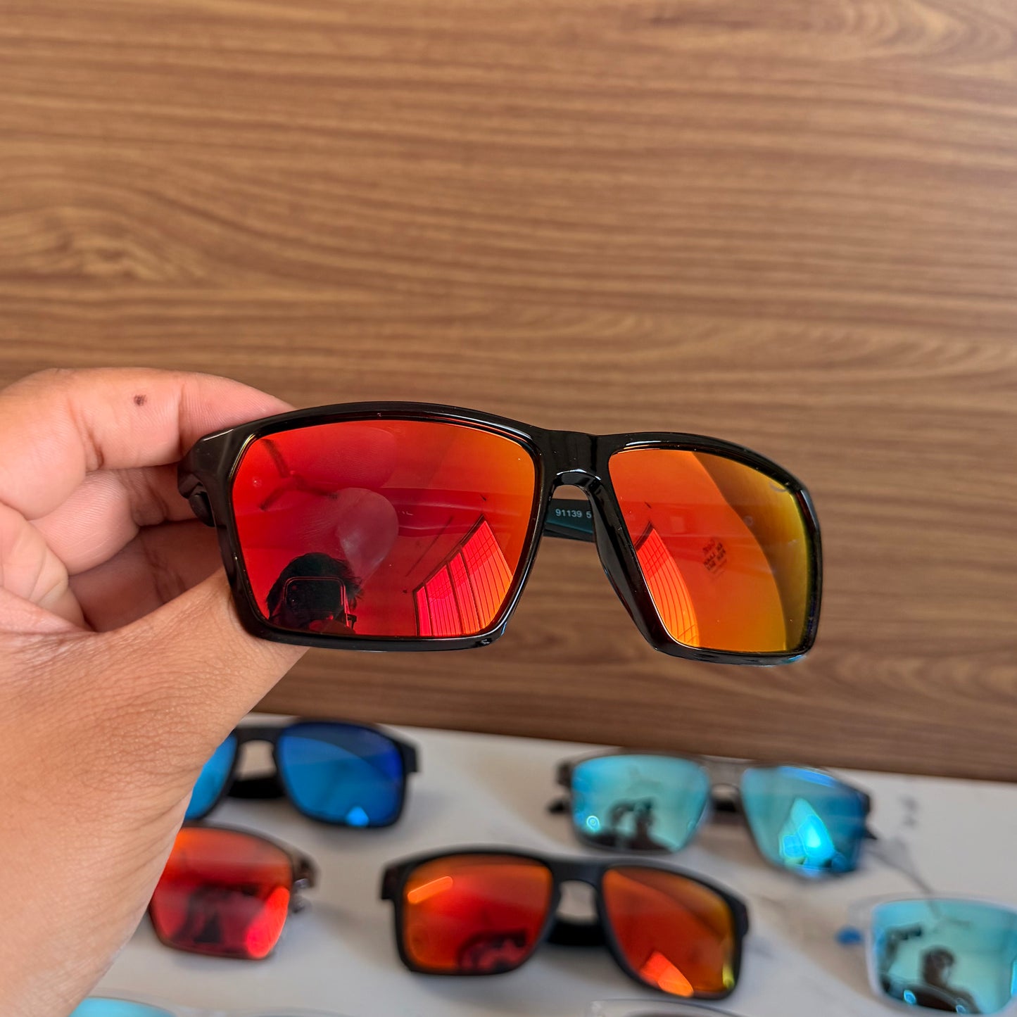 Nike Mercury Black Polarised Premium Rectangle Frame Sports Sunglass with Free Sunglasses Cover