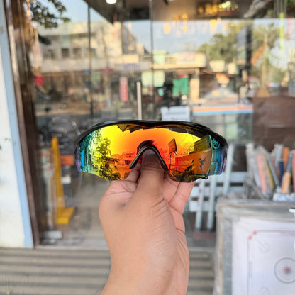 M2 Red-Black-Mercury Light Weight Premium Sports Sunglasses