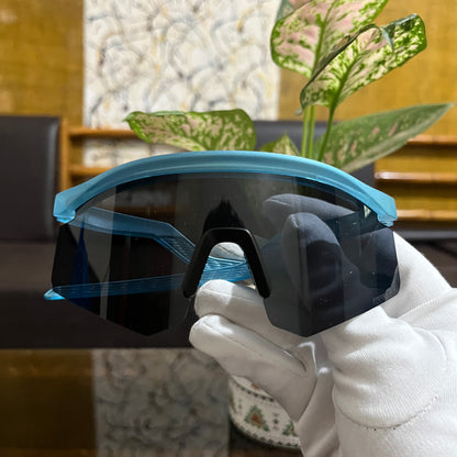 Hydra Matt Blue Black Premium Unisex Sports Sunglass