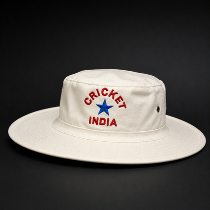 Cricket India Premium Wide-Brim Hat / Panama Cap