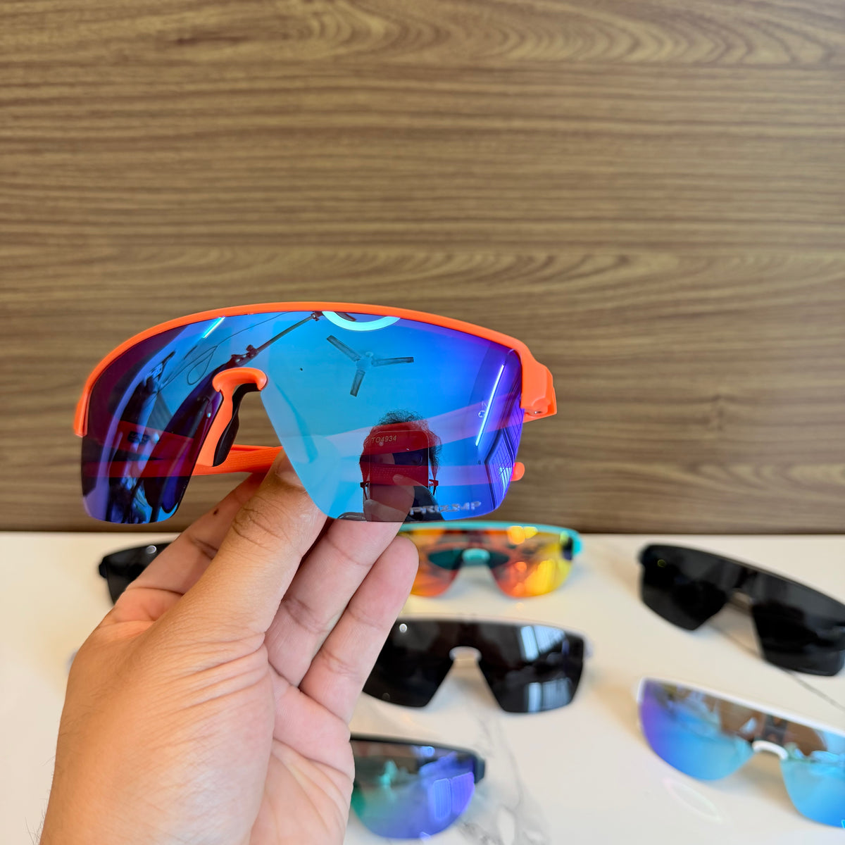 Corridor Orange-Blue Colour High Quality Unisex Sports Sunglass
