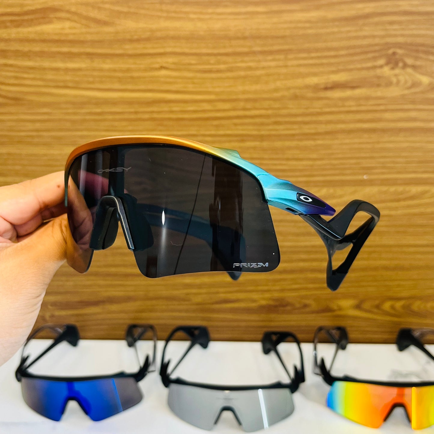 Stunt Wings Bronze-Black Prizm Lens Premium Sports Sunglasses  | Comes With New Hyper Grip Technology | Non Foldable Straps | Highly Stable | Latest Collection
