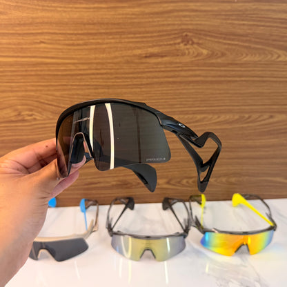 Stunt Wings Black Prizm Lens Premium Sports Sunglasses  | Comes With New Hyper Grip Technology | Non Foldable Straps | Highly Stable | Latest Collection