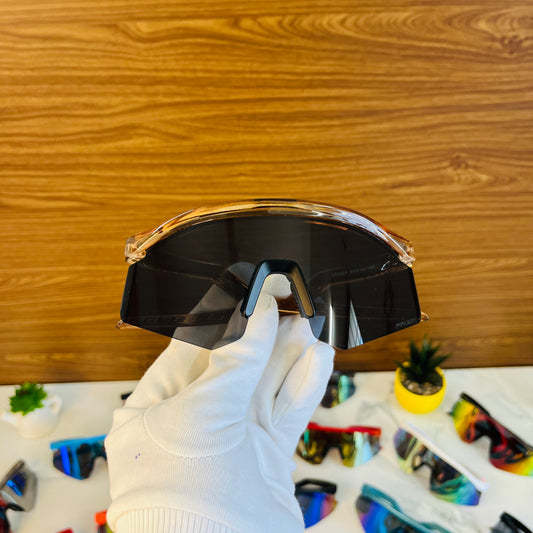 Hydra Trans Black Premium Unisex Sports Sunglass