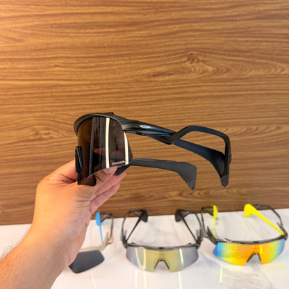 Stunt Wings Black Prizm Lens Premium Sports Sunglasses  | Comes With New Hyper Grip Technology | Non Foldable Straps | Highly Stable | Latest Collection