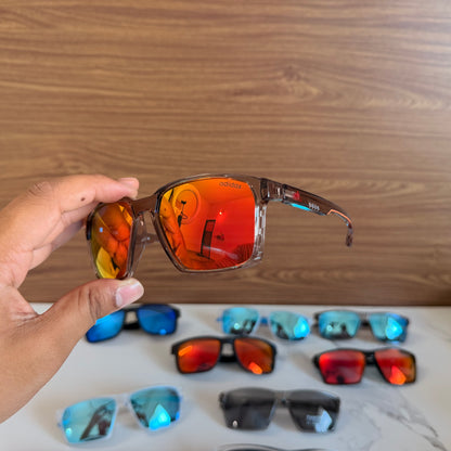 Adidas Black Mercury Polarised Premium Rectangle Frame Sports Sunglass with Free Sunglasses Cover