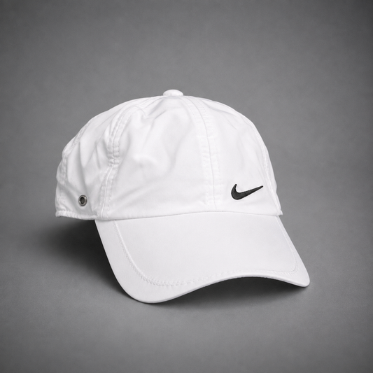 White Nike Sports Cap Parachute Fabric Best Unisex Sports Cap