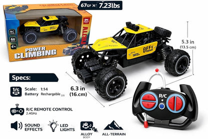 Power Climbing RC Car – High-Speed Remote Control Rock Crawler with 2WD