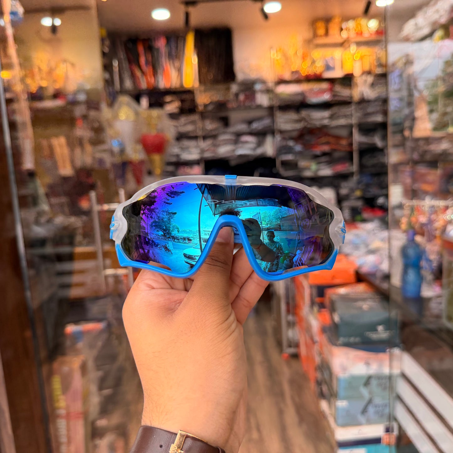 Jawbreaker Trans Blue Premium Sports Sunglasses