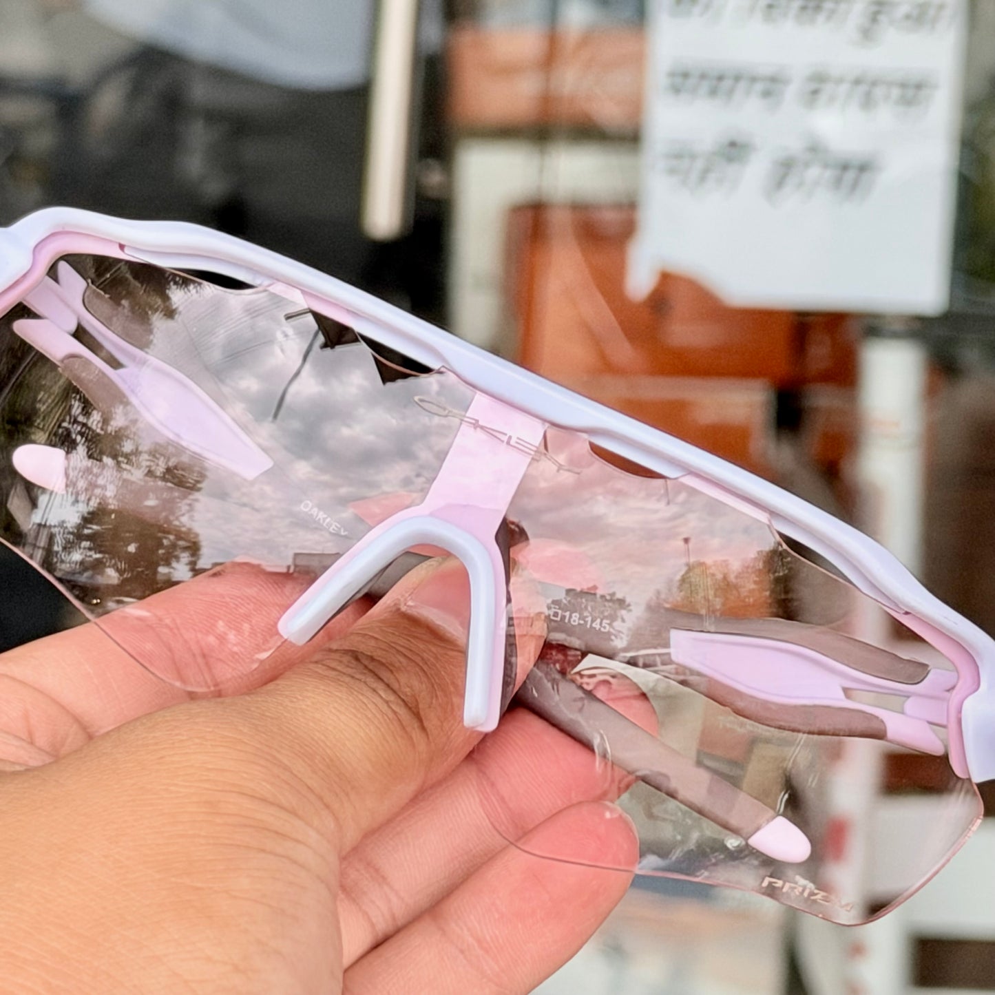 Radar Transparent-White Premium Branded Stylish Sunglasses For Men & Women | 100% UV Protection Shades | Cricket Sports Cycling Driving Trekking & More