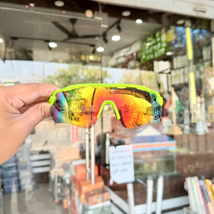Radar Neon-Green-Mercury Premium Branded Stylish Sunglasses For Men & Women | 100% UV Protection Shades | Cricket Sports Cycling Driving Trekking & More