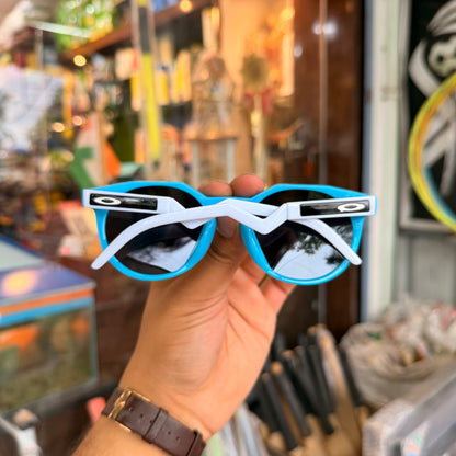 OAKLEY HSTN Light Blue With Silver Lens Premium Sunglasses