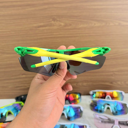 Radar Green-Yellow Premium Branded Stylish Sunglasses For Men & Women | 100% UV Protection Shades | Cricket Sports Cycling Driving Trekking & More