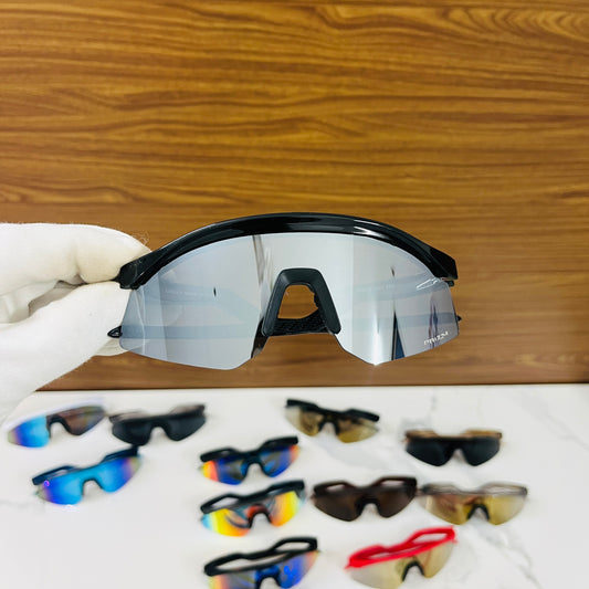 Hydra Black Silver Premium Unisex Sports Sunglass