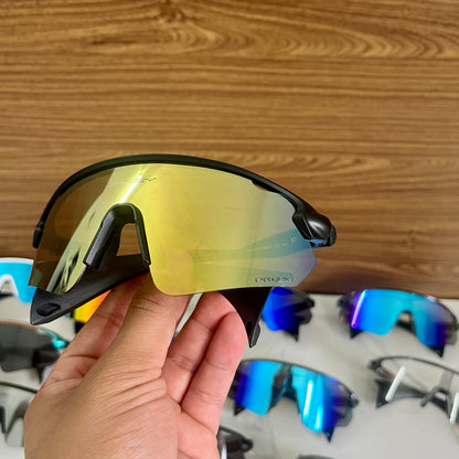 Stunt Devil Black Gold Prizm Premium Sports Sunglasses  | Comes With New Hyper Grip Technology