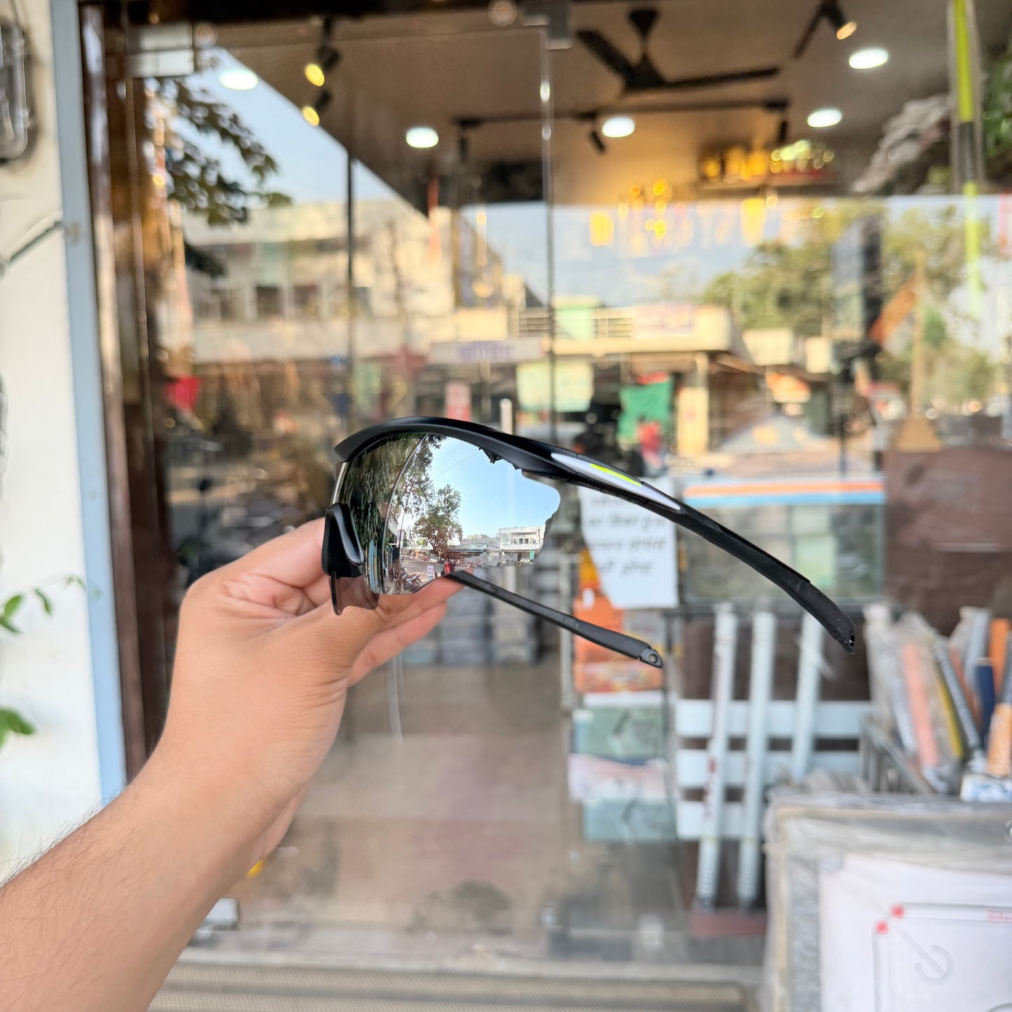 M2 Silver-Black Light Weight Premium Sports Sunglasses