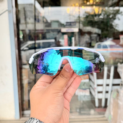 Radar Aqua White Premium Branded Stylish Sunglasses For Men & Women | 100% UV Protection Shades | Cricket Sports Cycling Driving Trekking & More