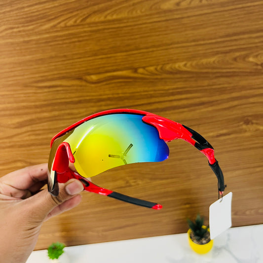 Red-Mercury Color SS Non Polarised Sports Sunglasses For Men Women Kids, Outdoor Cricket Cycling Running Hiking Fishing Sunglasses