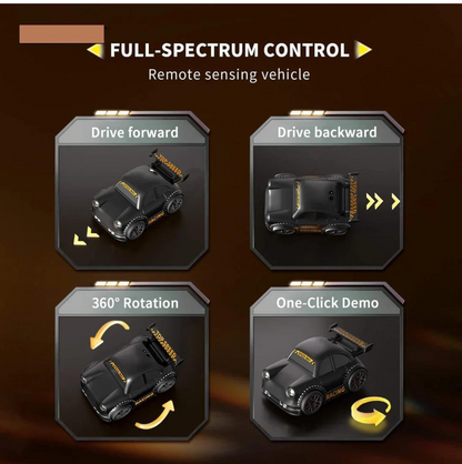 Mini RC Drift Car | 2.4G Remote Control Racing | 360° Drift & Stunt, LED Lights, Sound Effects, Follow Me Mode, Escape Mode, Sensor Control, Auto Demo | Gift for Boys & Girls