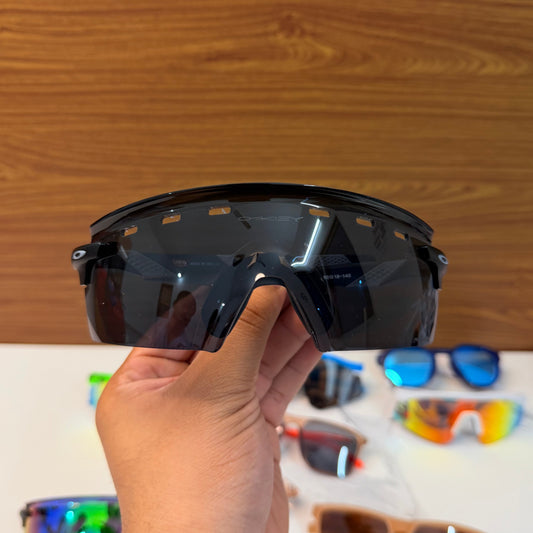 Encoder Strike Vented Black Premium Sports Sunglasses