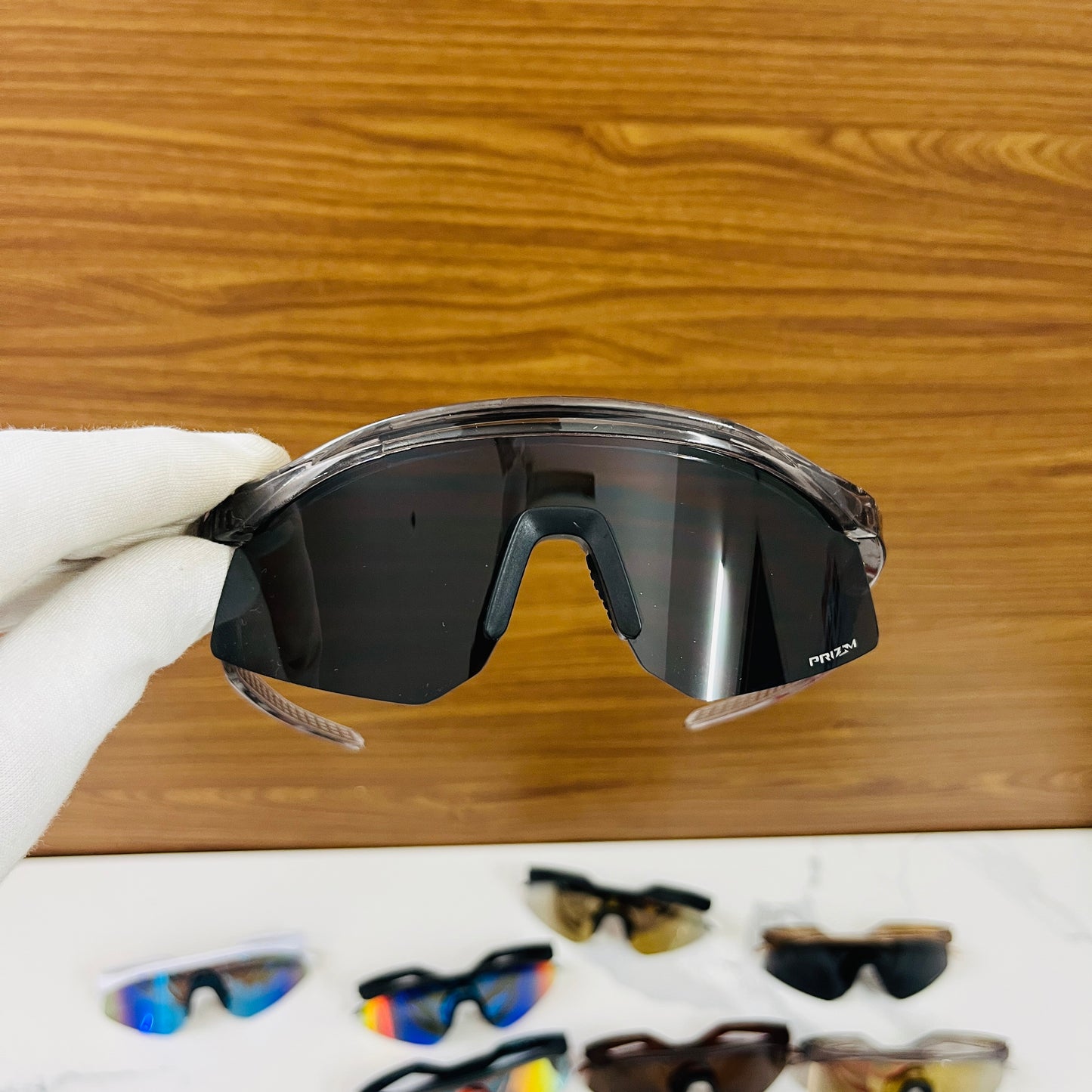 Hydra Full Trans Black Premium Unisex Sports Sunglass