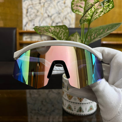 Hydra White Golden Premium Unisex Sports Sunglass