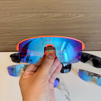 Corridor Orange-Blue Colour High Quality Unisex Sports Sunglass