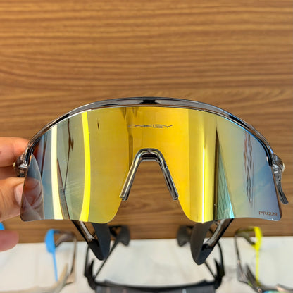 Stunt Wings Trans Gold Prizm Lens Premium Sports Sunglasses  | Comes With New Hyper Grip Technology | Non Foldable Straps | Highly Stable | Latest Collection