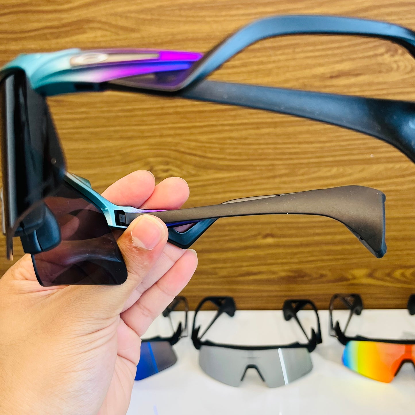 Stunt Wings Bronze-Black Prizm Lens Premium Sports Sunglasses  | Comes With New Hyper Grip Technology | Non Foldable Straps | Highly Stable | Latest Collection