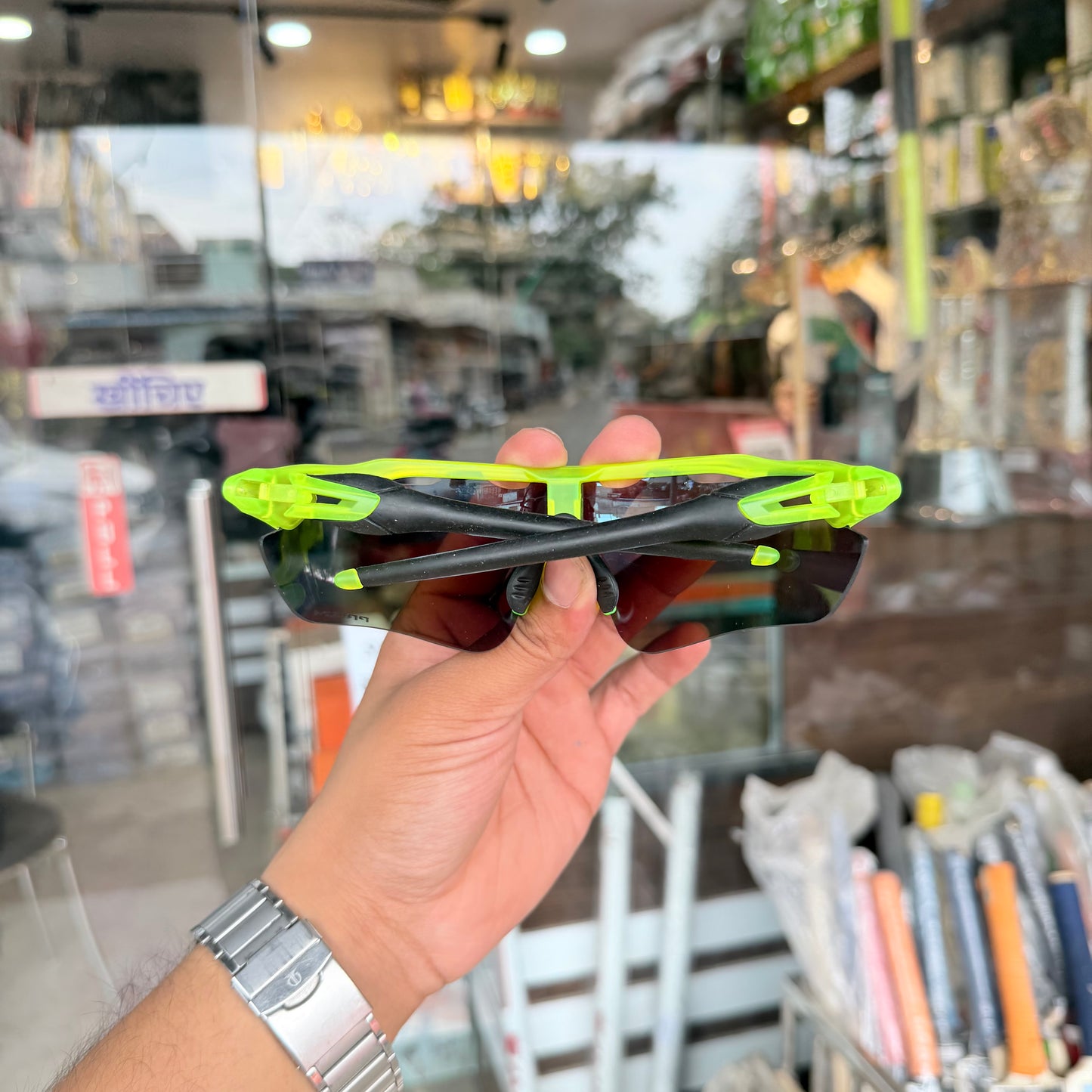 Radar Neon-Green-Aqua Premium Branded Stylish Sunglasses For Men & Women | 100% UV Protection Shades | Cricket Sports Cycling Driving Trekking & More
