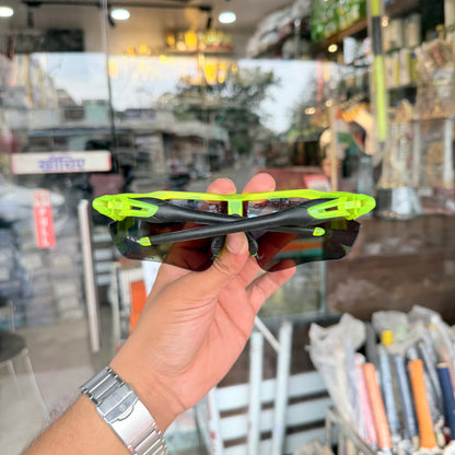 Radar Neon-Green-Aqua Premium Branded Stylish Sunglasses For Men & Women | 100% UV Protection Shades | Cricket Sports Cycling Driving Trekking & More