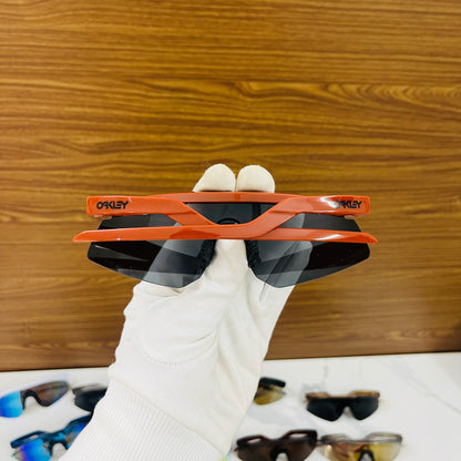 Hydra Reddish-Orange Black Premium Unisex Sports Sunglass
