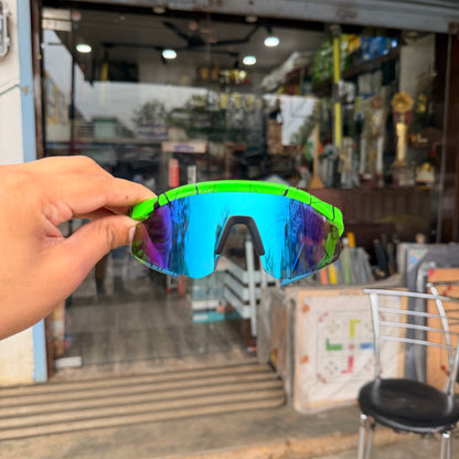 Hydra Printed Green Premium Unisex Sports Sunglass