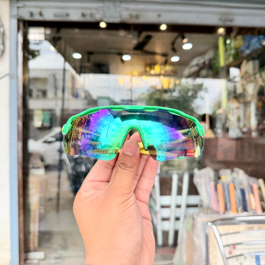 Radar Green-Yellow Premium Branded Stylish Sunglasses For Men & Women | 100% UV Protection Shades | Cricket Sports Cycling Driving Trekking & More