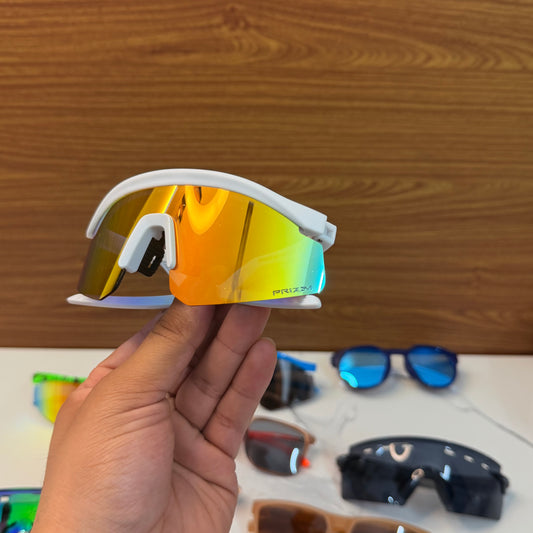 Hydra White Mercury Premium Unisex Sports Sunglass