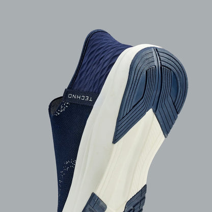 Technosports Free-Hands Shoes with NITRO-LITE. Highly Comfortable Slip in Shoes. (Blue Colour)