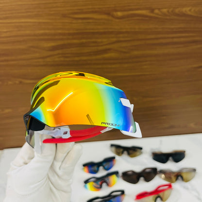 Kato Red White Sports Sunglasses