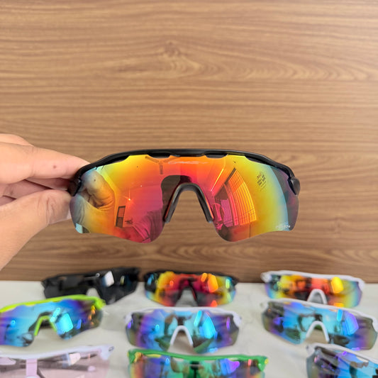 Radar Aqua Blue Black Premium Branded Stylish Sunglasses For Men & Women | 100% UV Protection Shades | Cricket Sports Cycling Driving Trekking & More