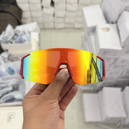 Inferno Prism X – Red Frame Orange Mirror Sports Sunglasses