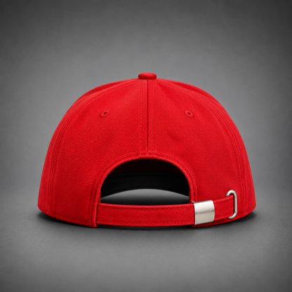 BCCI Red Colour Cricket Embroidered Cap
