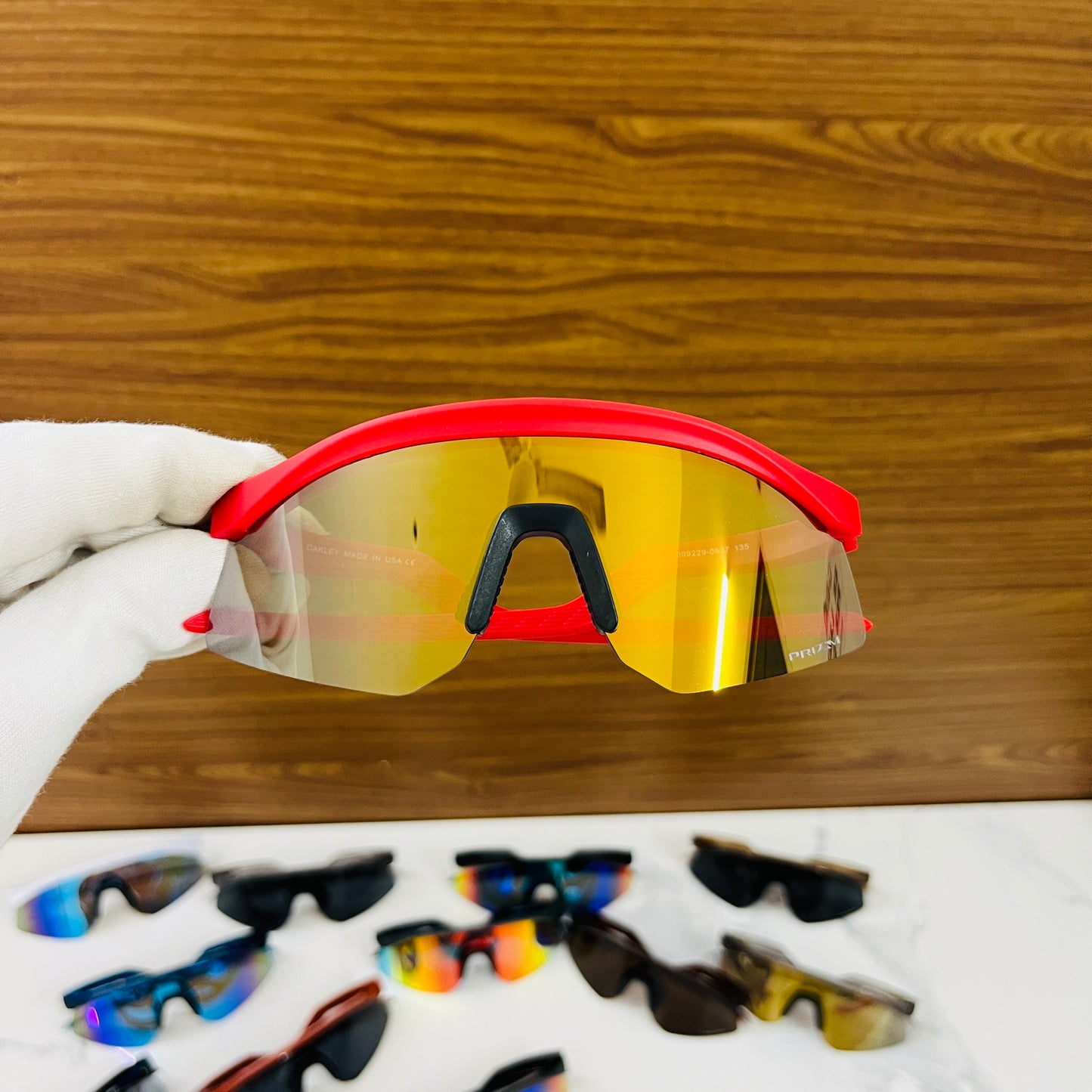 Hydra Red Golden Premium Unisex Sports Sunglass