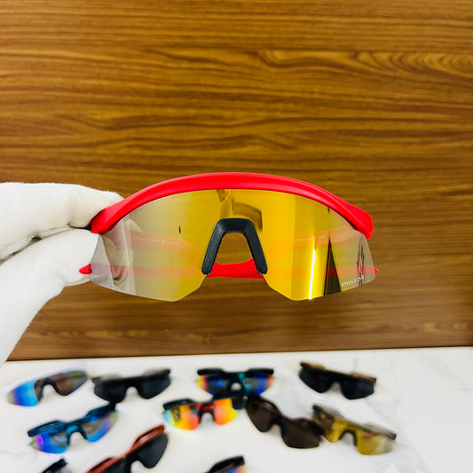 Hydra Red Golden Premium Unisex Sports Sunglass