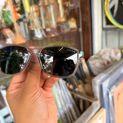 Adidas Gun-Black Mercury Polarised Premium Rectangle Frame Sports Sunglass with Free Sunglasses Cover